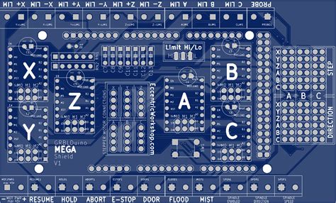 GRBLDuino Mega Shield V1 < The Eccentric Workshop Blog.